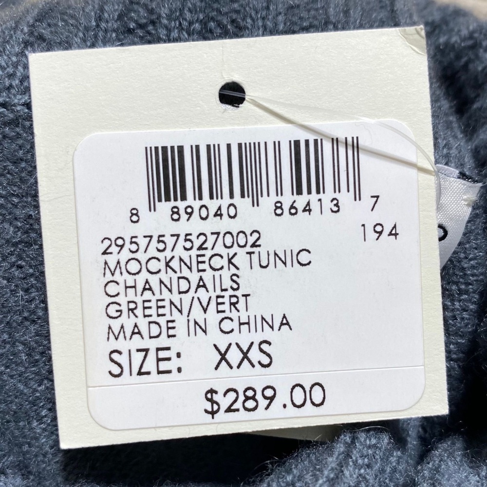Club Monaco Womens Cashmere Mock Neck Tunic Size XXS Gray‎ Relaxed Fit - Picture 6 of 11